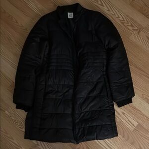 Women's Black Quilted Coat